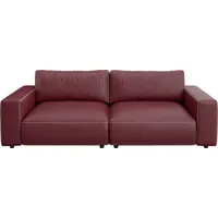 Musterring Big-Sofa LUCIA Mega Sofa, hoher Sitzkomfort, Breite 252cm, Kontrastnaht, in vielen Qualitäten und 4 unterschiedlichen Nähten, 2,5-Sitzer rot