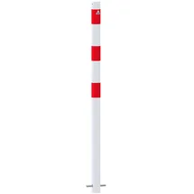Schake Absperrpfosten Ø 60 mm 130 cm Weiß/Rot