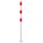 Schake Absperrpfosten Ø 60 mm 130 cm Weiß/Rot