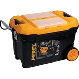 Perel - Werkzeugtrolley, Werkzeugkasten, Werkzeugkoffer Trolley, Kunststoff, Höhe 42 Cm