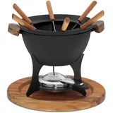 Kela Country, Fondue Set, schwarz,