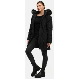 trueprodigy Julius F Damen Winterjacke hochschließender Kragen Schwarz M - Schwarz - M