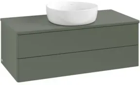 V&B Waschtischunterschrank ohne Frontstruktur Antao 100x36x50cm, WBP Lac, lea gre. m Lac