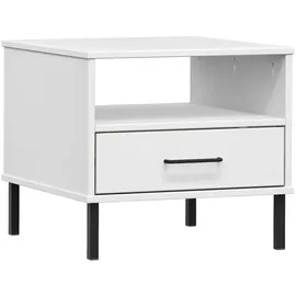 vidaXL Nachtschrank OSLO 5520 x 1140 x 5520 cm Weiß