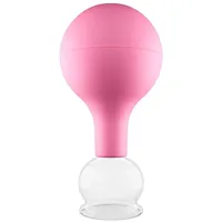 PULOX Schröpfglas aus Echtglas pink 32mm 1 St