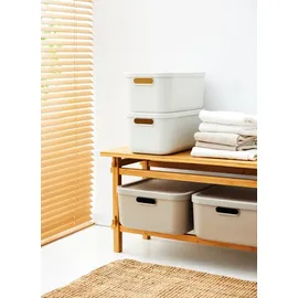 Rotho Aufbewahrungsbox 39,5 x 23,5 x 17,7 cm 17-tlg. weiß