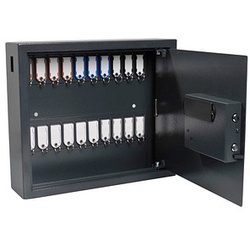 pavo High Security Magnettag Schlüsseltresor grau mit 20 Haken Elektronikschloss