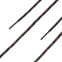 Schnürsenkel RWA schwarz - rot, Größe 120 - schwarz