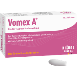 Vomex A Kinder-Suppositorien 40 mg 10 St