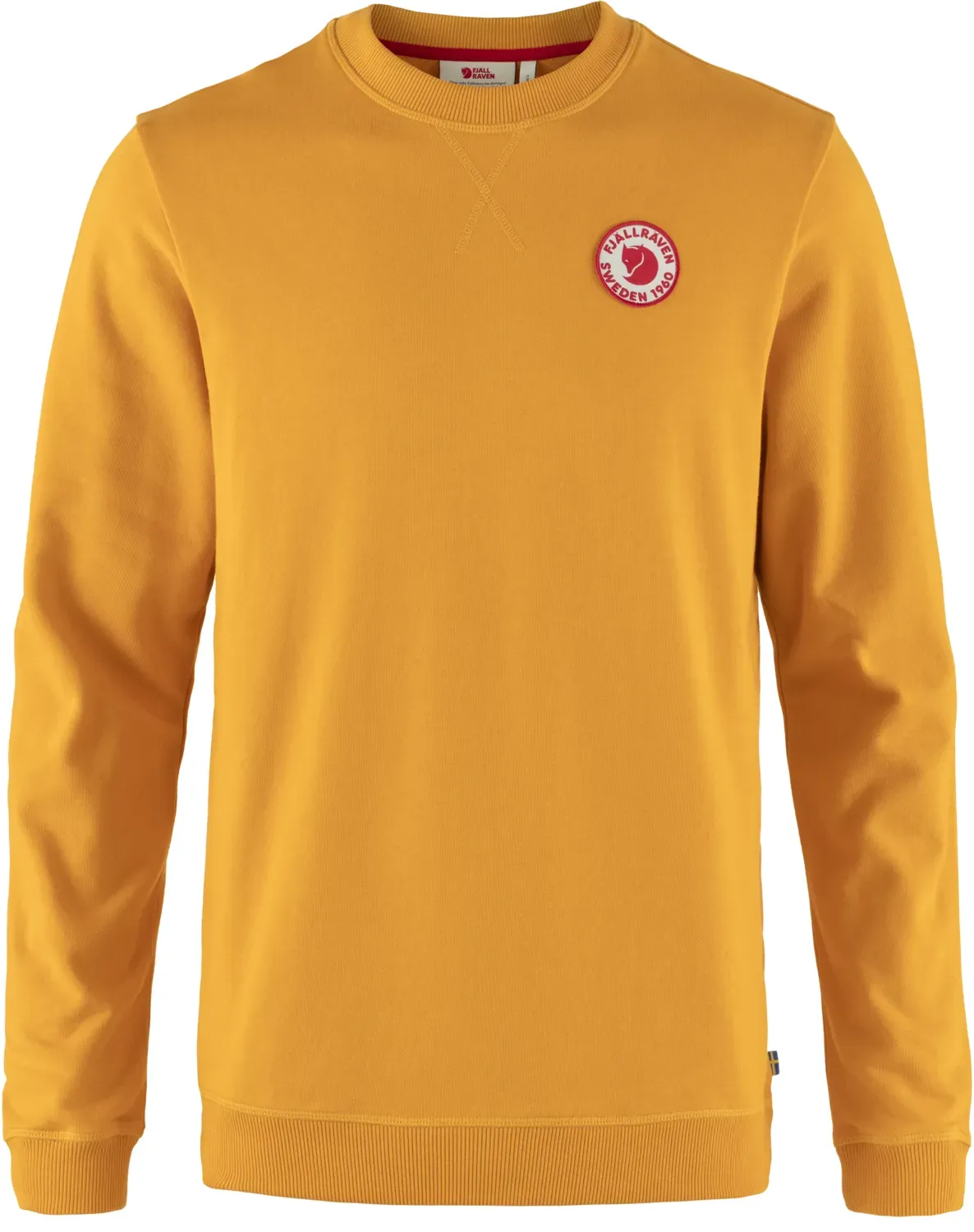 Fjällräven Fjäll Räven Herren 1960 Logo Badge Sweater - L - Mustard Yellow