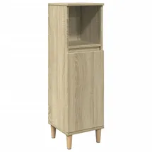 vidaXL Sonoma-Eiche Badschrank 30 x 30 x 100 cm Braun Spanplatte