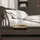 Relaxdays Nachttisch Bettablage 36 x 11,5 x 24,5 cm Hellbraun