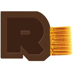 Rhodiarama, selbsthaftende Stiftschlaufe 4x3 cm, für Blöcke, Notizbücher und Kalender - Bronze 194184C