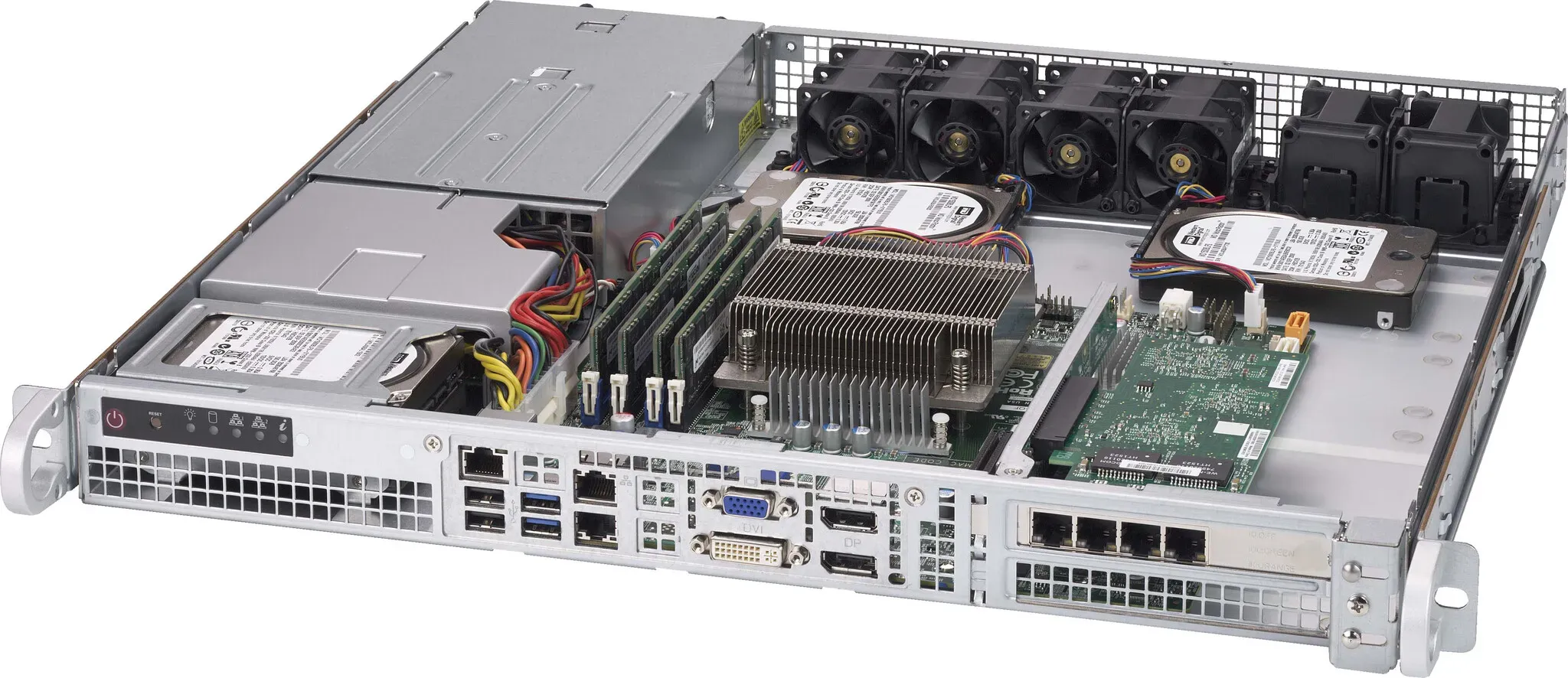 Supermicro CSE-515-R407 Computer-Gehäuse Rack Silber 400 W