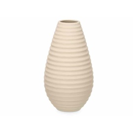 Gift Decor Vase, Beige, Keramik, 19 x 33 x 19 cm, 4 Stück, gestreift