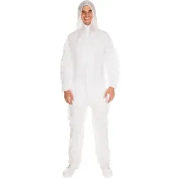 Hygonorm® PP Overall mit Kapuze, leichte Qualität 27609 , 1 Karton = 50 Stück, Größe: XXL