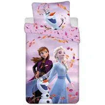 Jerry Fabrics Frozen Eiskönigin Mehrfarbig 140 x 200 cm + 70 x 90 cm