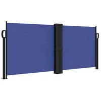 vidaXL Seitenmarkise Ausziehbar Blau 100x1000 cm