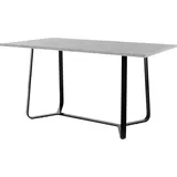 byLIVING Esstisch TALEA Breite 140 cm, Light Atelier (Beton-Optik)/schwarz