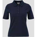 s.Oliver - Poloshirt aus Baumwollstretch, Damen, blau, 34