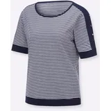 Casual Looks Ringelshirt Blau/Weiß 50