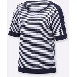 Casual Looks Ringelshirt Blau/Weiß 50
