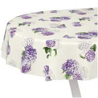 ANRO Wachstuchtischdecke Wachstischdecke Wachstuch Tischdecke abwaschbar Gartentischdecke Rund Oval