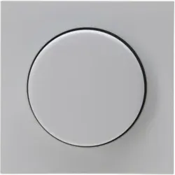 Kopp 490634187 ATHENIS - Dimmer-Abdeckung für Druck-Wechseldimmer, Farbe: grau matt
