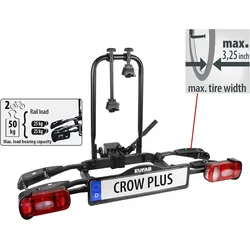 EUFAB Heckträger [CROW PLUS] für Anhängekupplung Fahrradträger,  11582