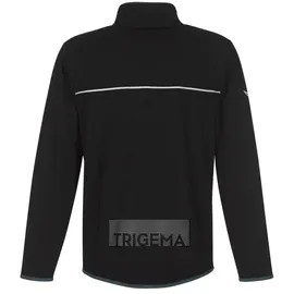 TRIGEMA Trainingsjacke TRIGEMA "TRIGEMA Praktische Sportjacke aus Microfaser", Herren, Gr. M, schwarz, 92% Polyester, 8% Elastan, sportlich, Jacken