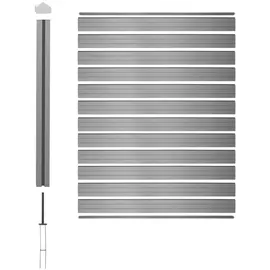 Mendler Windschutz 1,88 m braun WPC
