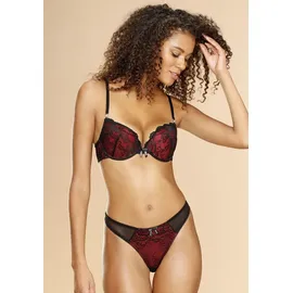 JETTE Push-up-BH rot/schwarz 70C