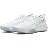 Puma Eliminate Nitro 4 Handballschuhe Erwachsene White Silver metallic),