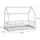 habitat garten Kinderbett Charlotte 80 x 160 cm Holz matt weiß