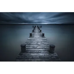 Fototapete PAPERMOON "Photo-Art ISO66, STEG INS MEER", bunt, B:4,00m L:2,60m, Vlies, Tapeten
