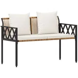 vidaXL 2-Seater 116 x 56 x 75 cm Braun