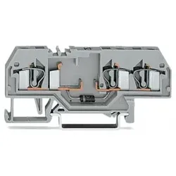 Wago 281-673/281-400 Bauelementklemme, 3 Leiter, mit Diode 1N5408, grau 281673281400 - 50 Stück