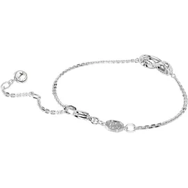 Swarovski Armband Unendlichkeit, Weiß, Rhodiniert
