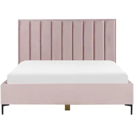 Beliani Sezanne 180 x 200 cm Rosa