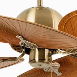 faro BARCELONA Cuba 132 cm Deckenventilator Gold