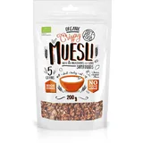 DIET-FOOD Bio Muesli Crunchy With Chia Frühstück Müsli mit Superfoods Low Carb Non-GMO Snack ohne Zuckerzusatz 1er Pack