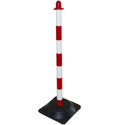 FLUID 90023 Kunststoff Kettenpfosten Kettenständer Rot Weiß Höhe 850mm