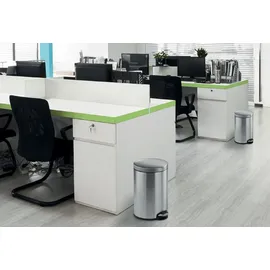 Durable Treteimer 12 l edelstahl
