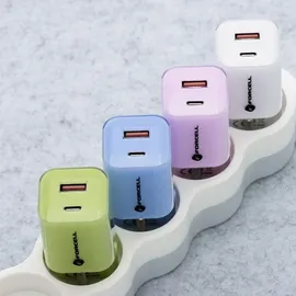 forcell F-Energy Crystal Color GaN III VT-41 Reiseladegerät PD QC4.0 33W Weiß