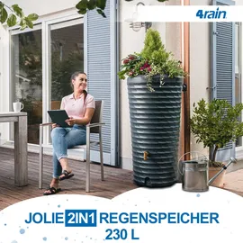 4rain Jolie 2in1 Regenspeicher 230 l graphitgrau