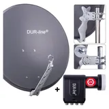 Dur-Line Select 8 Teilnehmer Set - Qualitäts-Alu-Satelliten-Komplettanlage - Sel...