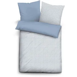 Cinque 0041702 Wendebettwäsche Blau 155 x 220 cm + 2 x 80 x 80 cm
