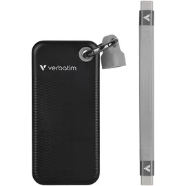 Verbatim Pocket SSD 1 TB USB-C 3.2 Schwarz/Grau 32190