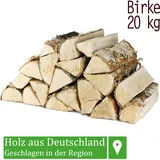 Flameup - Brennholz Kaminholz Birkenholz Holz 20 kg Birke Für Ofen und Kamin Kaminofen Feuerschale Grill Feuerholz Holzscheite Wood 25 cm