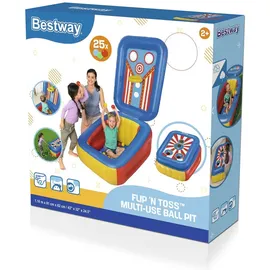 BESTWAY Multifunktionales Bällebad Flip 'n Toss 110 x 81 x 140 / 62 cm